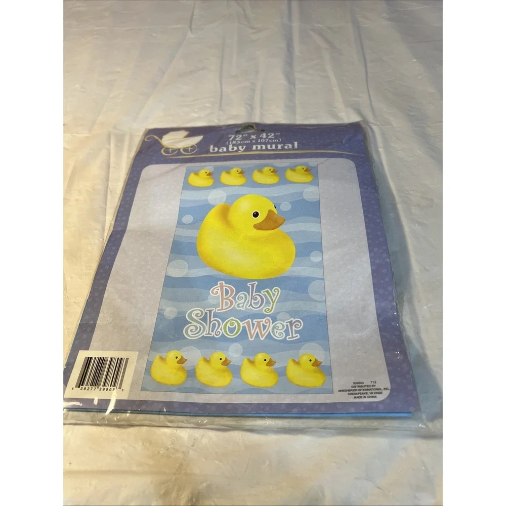Baby Shower Mural Big Duck 8 Small Ducklings